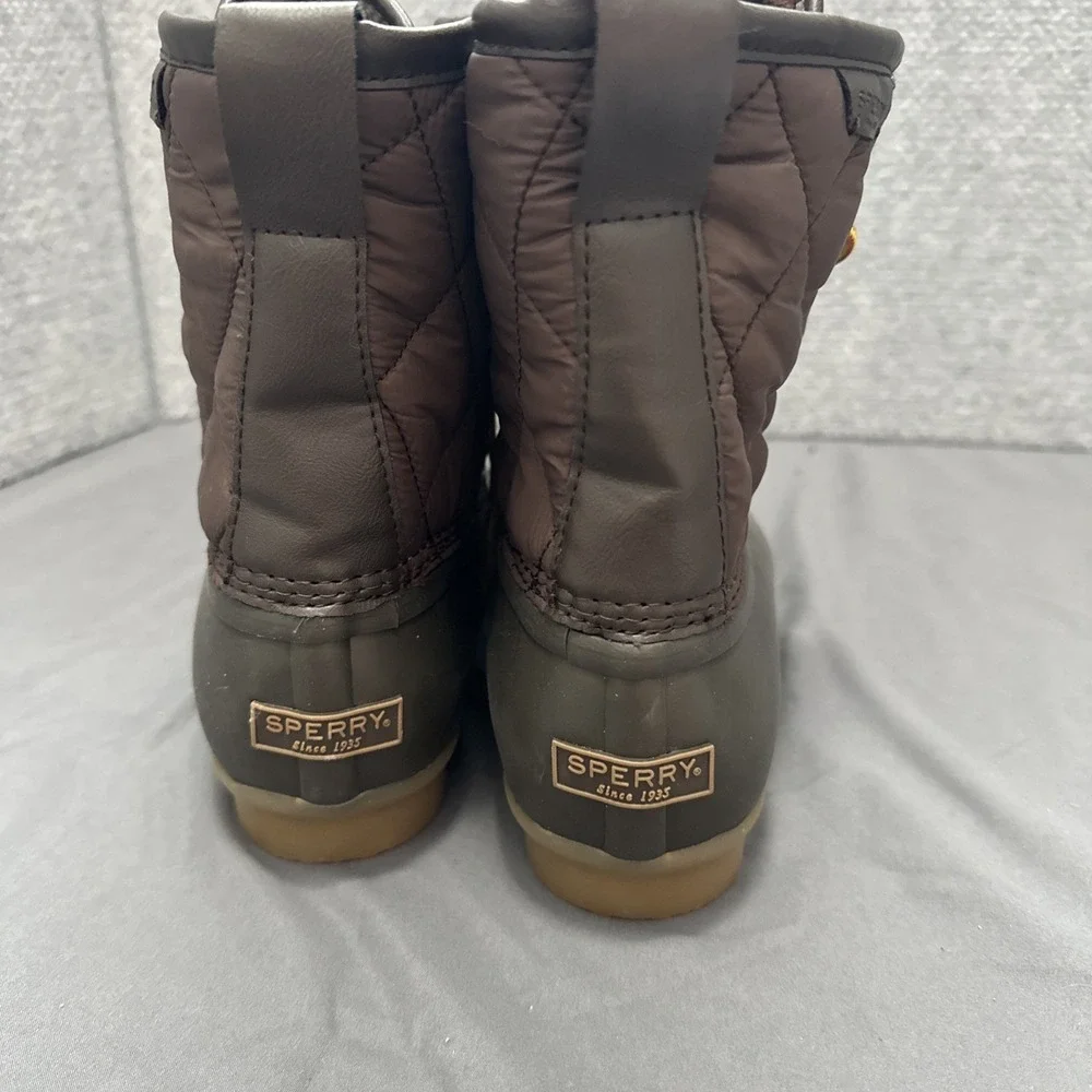 Sperry Men's Top-Sider Saltwater Nylon Brown Duck Boots STS24866‎ Size 10